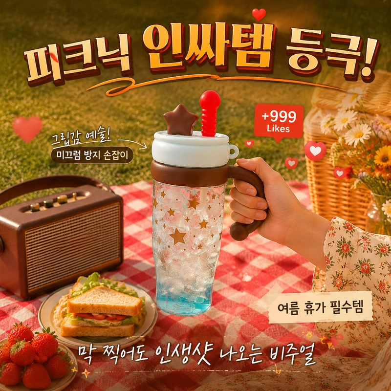 여름 여성용 대용량 물컵, 사무실에 적합