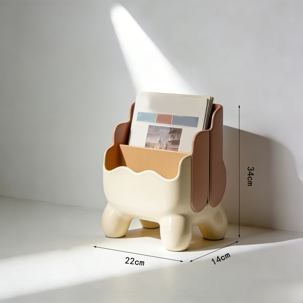 세련된 디자인의 책 정리함