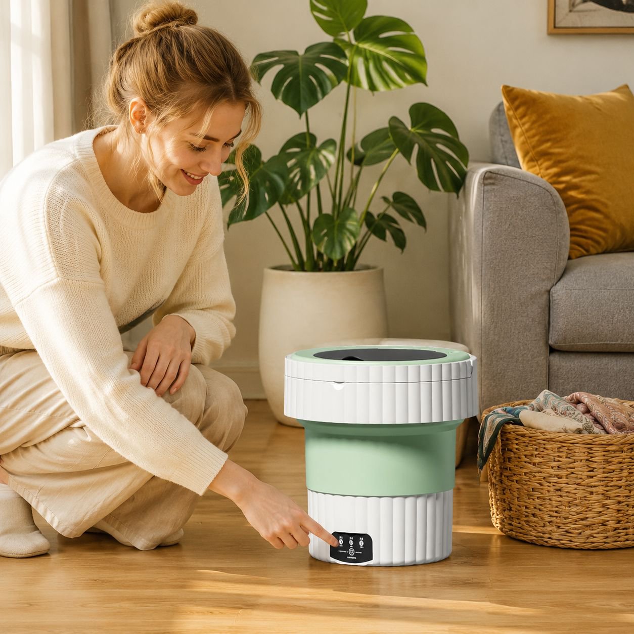 Home Portable Folding Mini Underwear Special Washing Machine