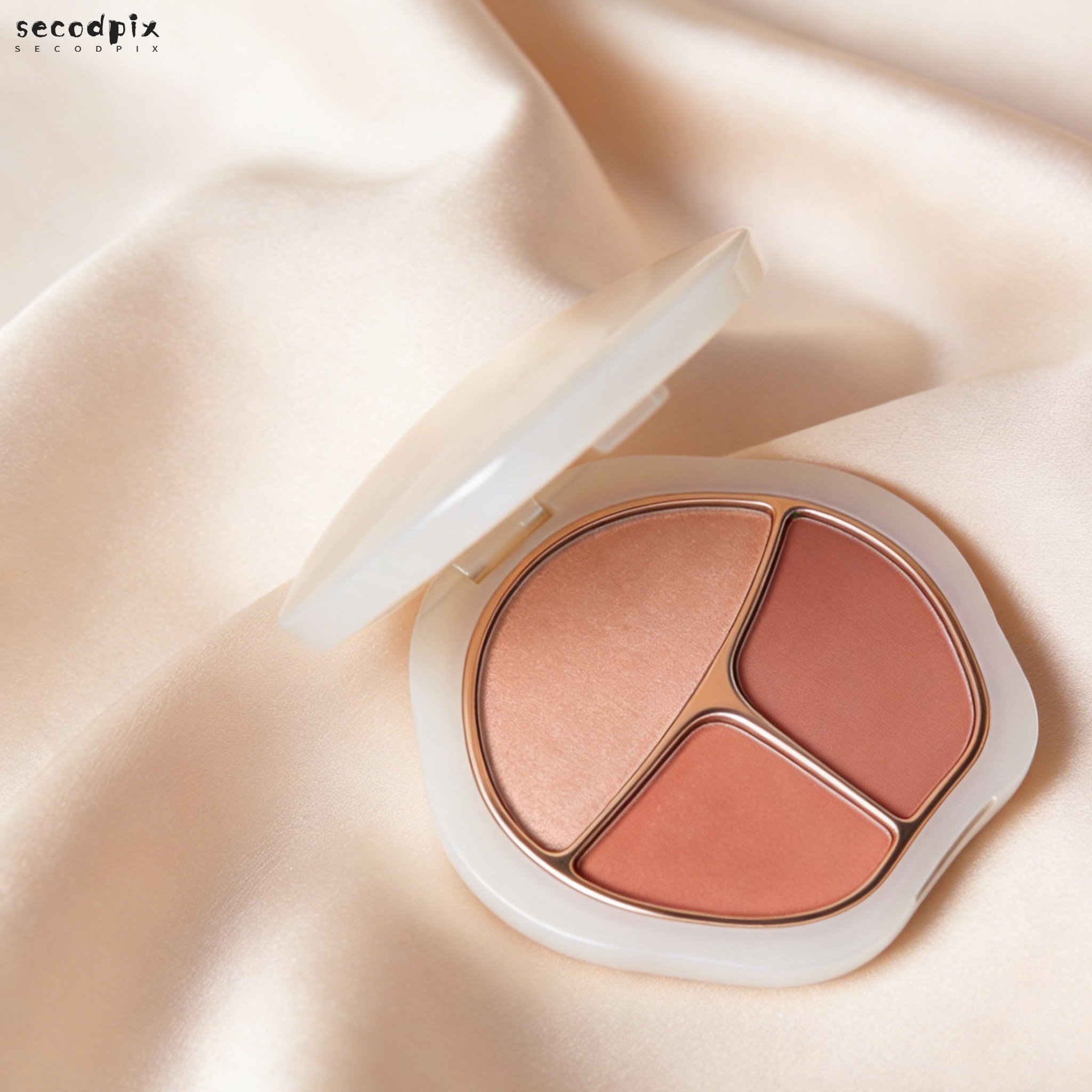 粉嫩花漾腮紅細緻粉質展示