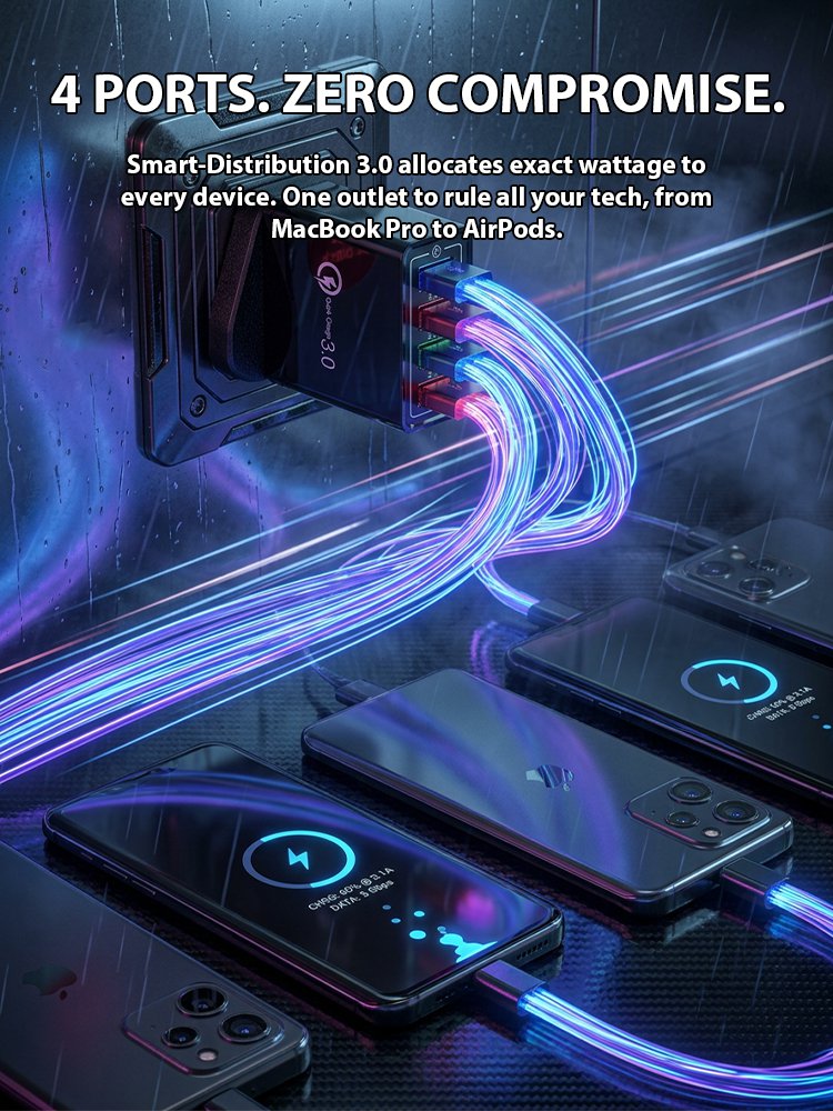 Triple Your Phone Lifespan. Smart 4-Port Charger. Pro Power Tech. 50% Off Today.