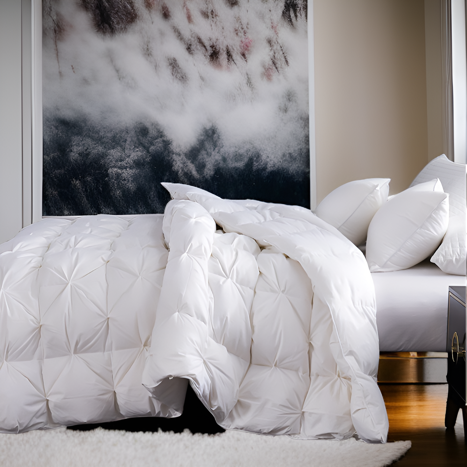 水洗い可能な抗菌羽毛布団