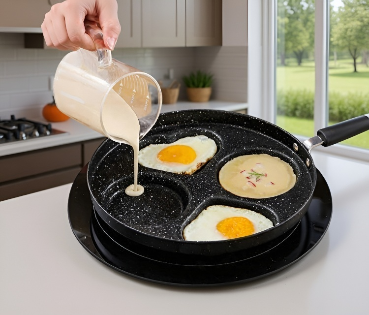 프라이팬 세척이 쉬운 모습