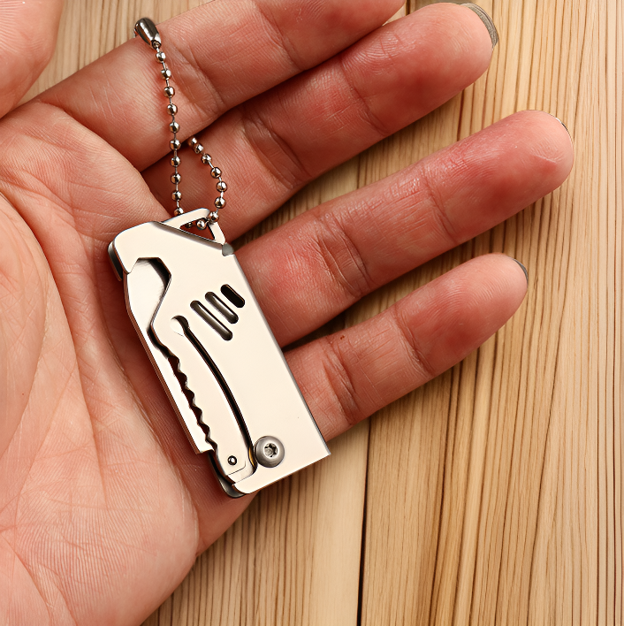 Versatile mini knife cutting rope outdoors