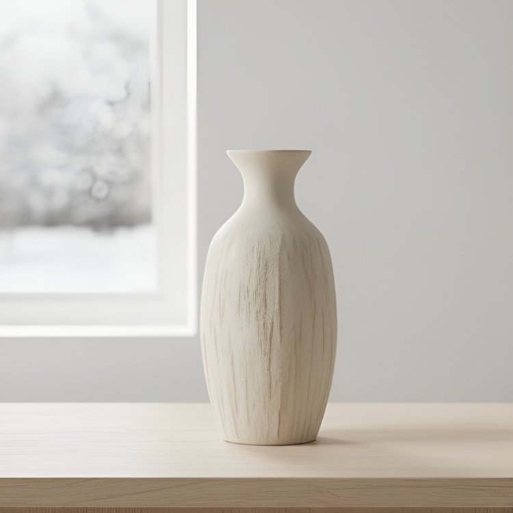 오프 화이트 꽃병 장식 전체 이미지