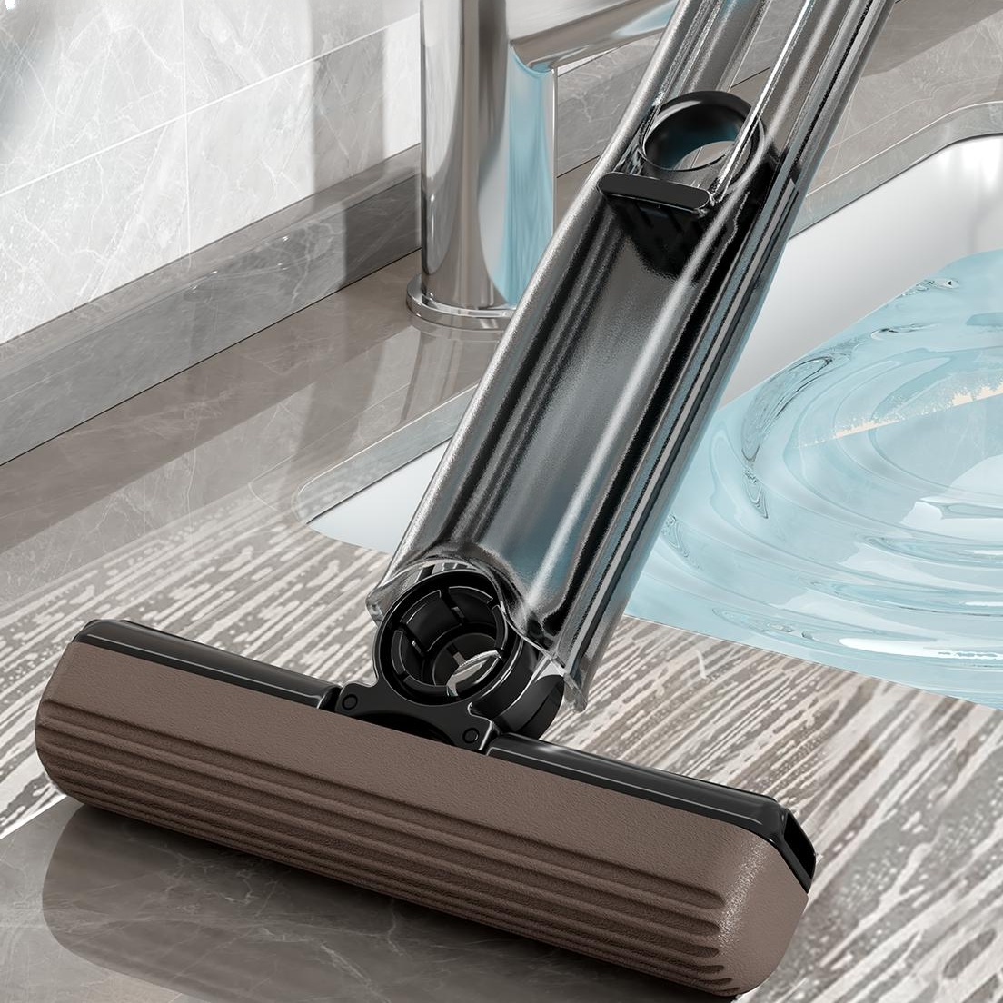 고효율 다기능 스펀지 흡수 손잡이 휴대용 청소 도구