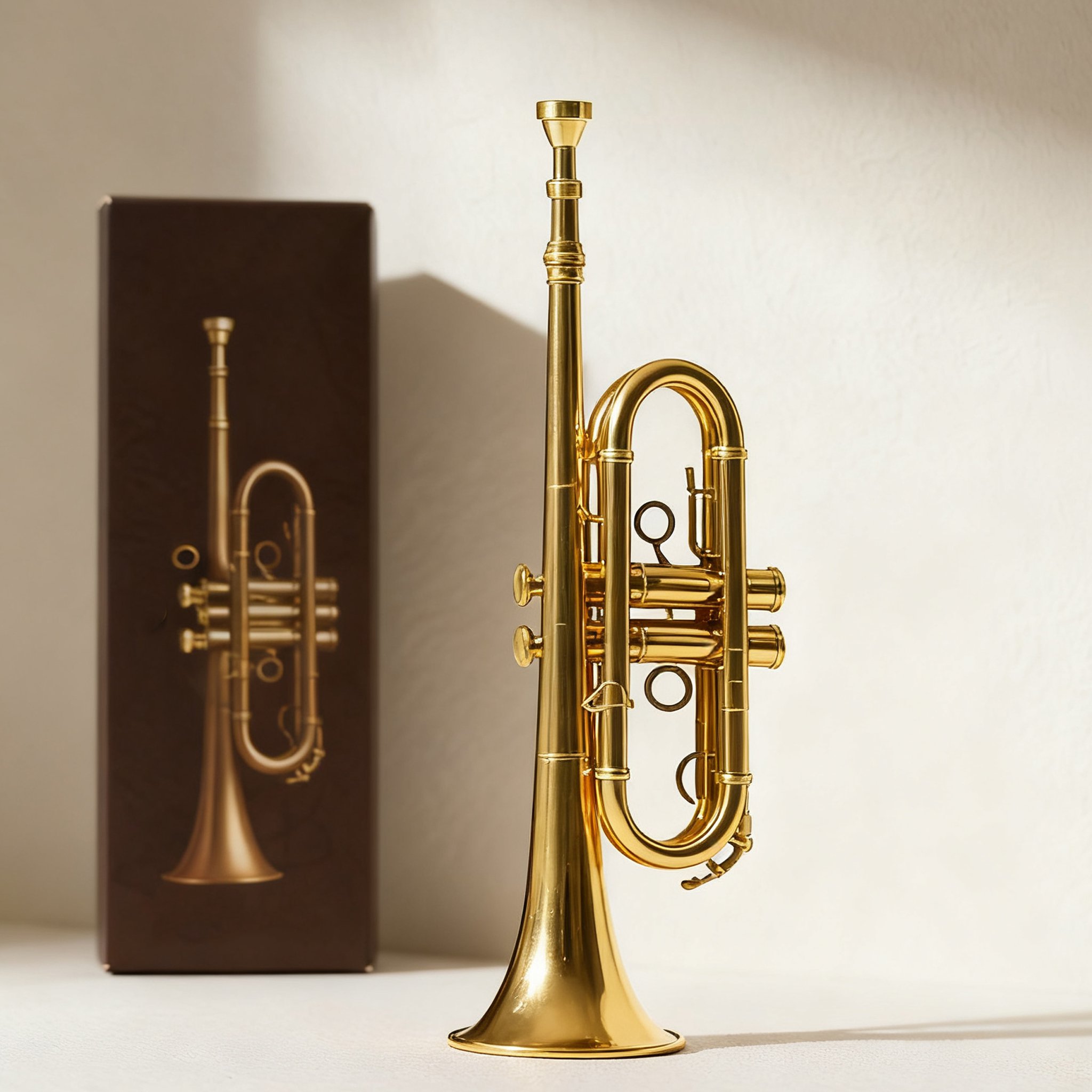반짝이는 브라스 트럼펫 