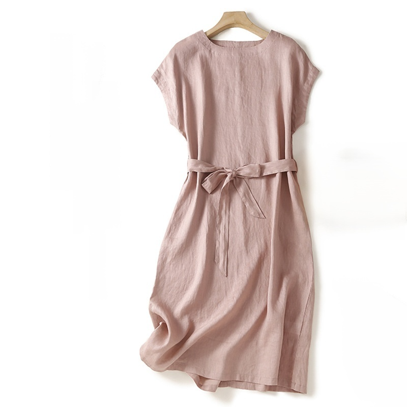 Summer Style Retro Cotton Linen Dress