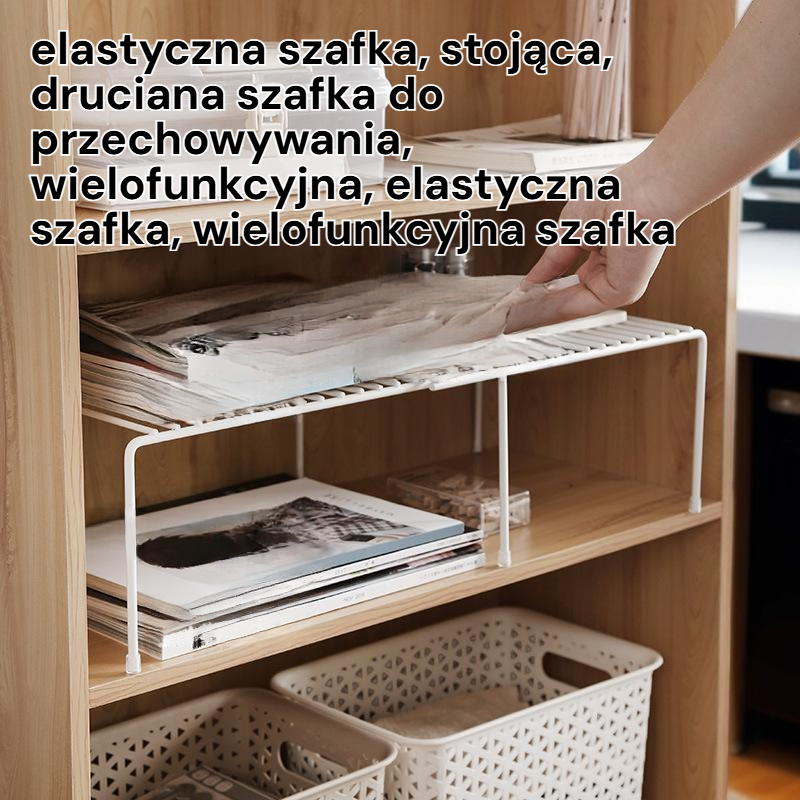 Wielofunkcyjna rozciągliwa szafka kuchenna stojąca z metalu