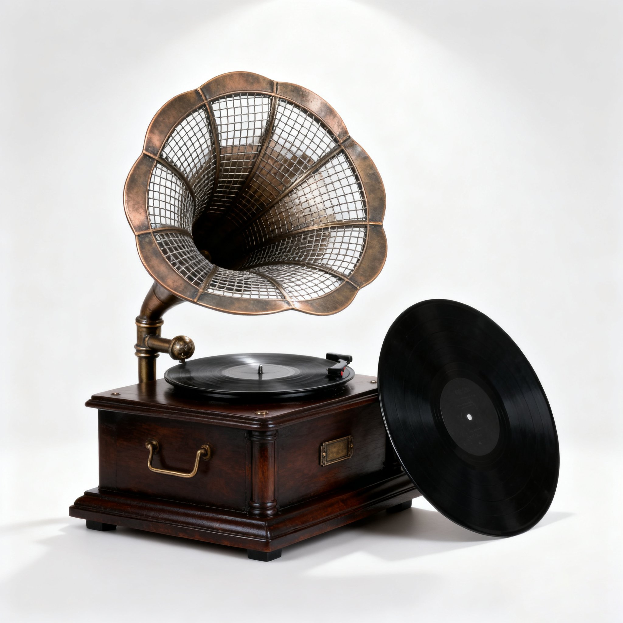 빈티지 레코드 플레이어 장식품