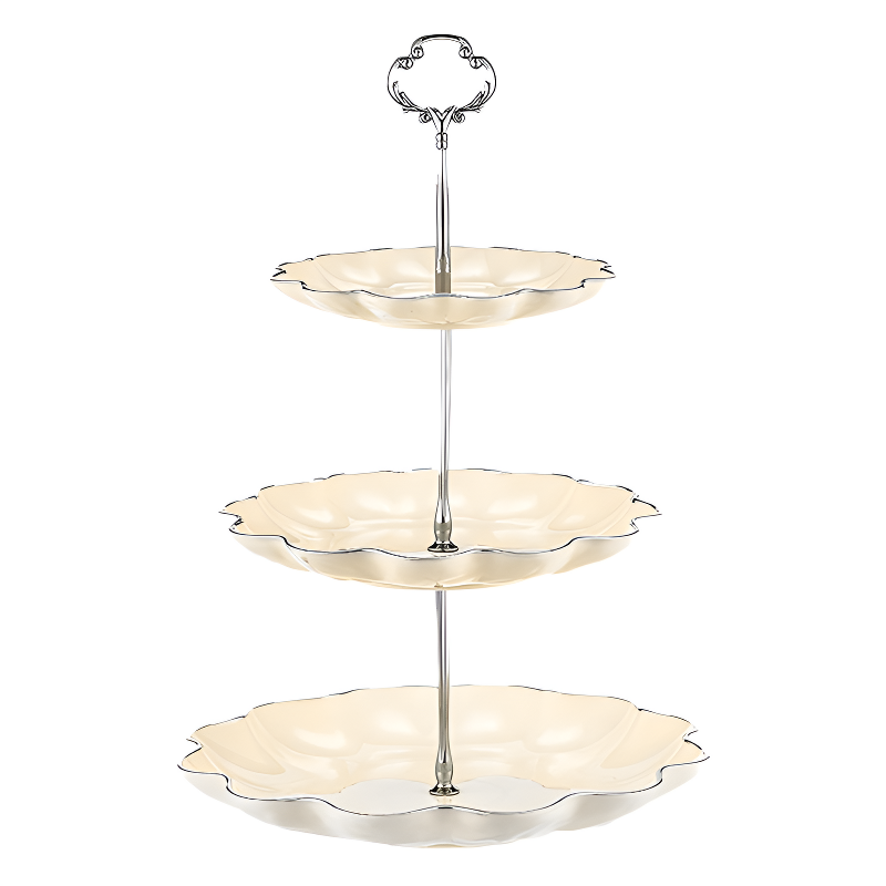 水波模様デザインヨーロッパ風フルーツプレート ケーキスタンド デザートテーブル