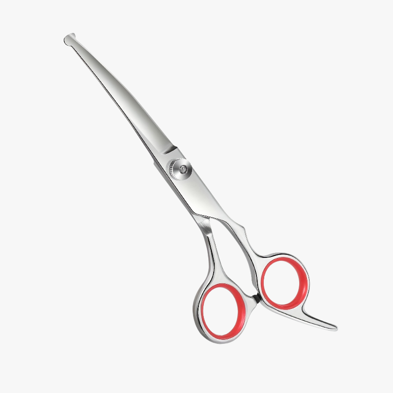 Sichere Haustier-Schere mit runder Spitze – ideal für das Fellstyling Ihres Lieblings