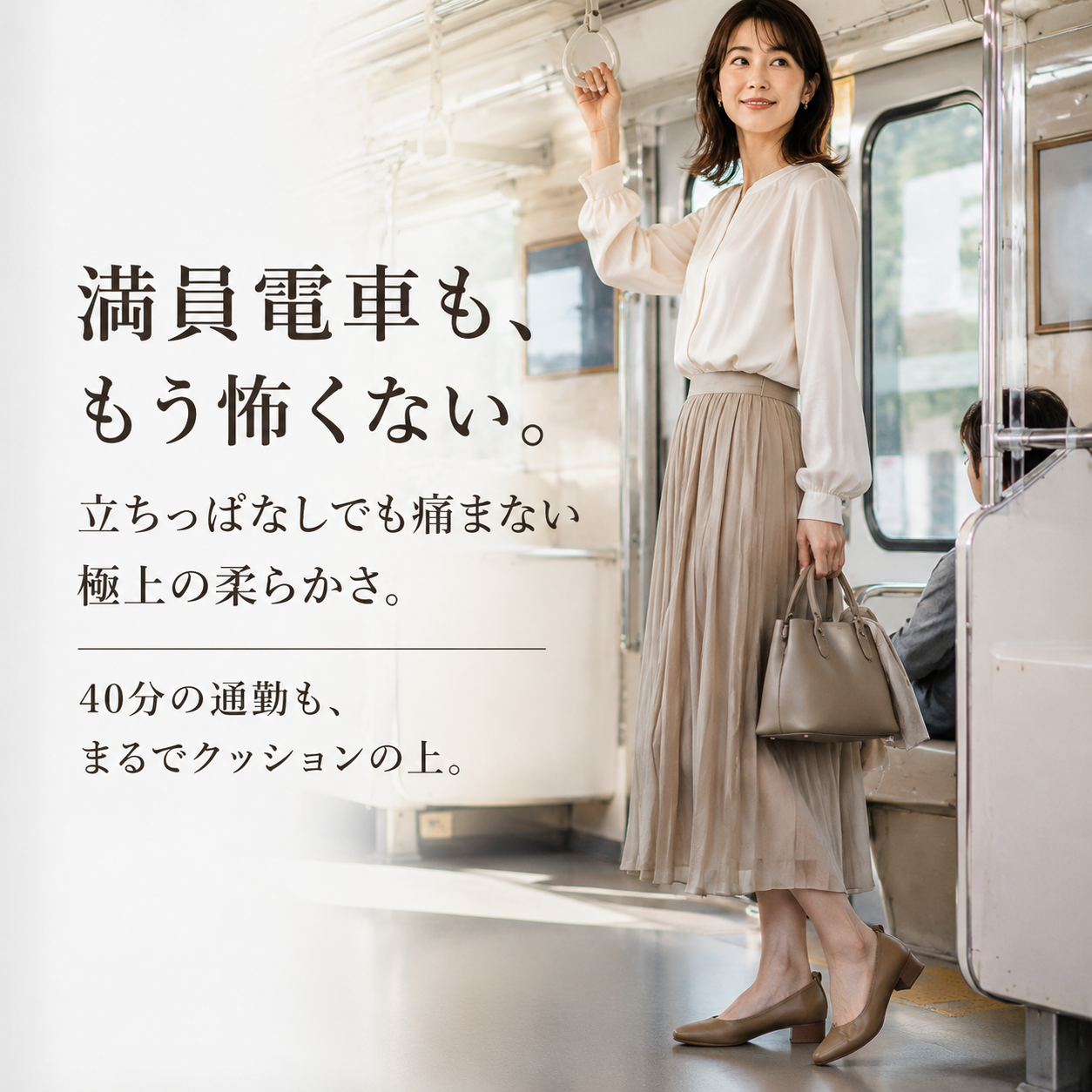 夏用羊革ドライビングシューズ レディース快適ソフト底パンプス