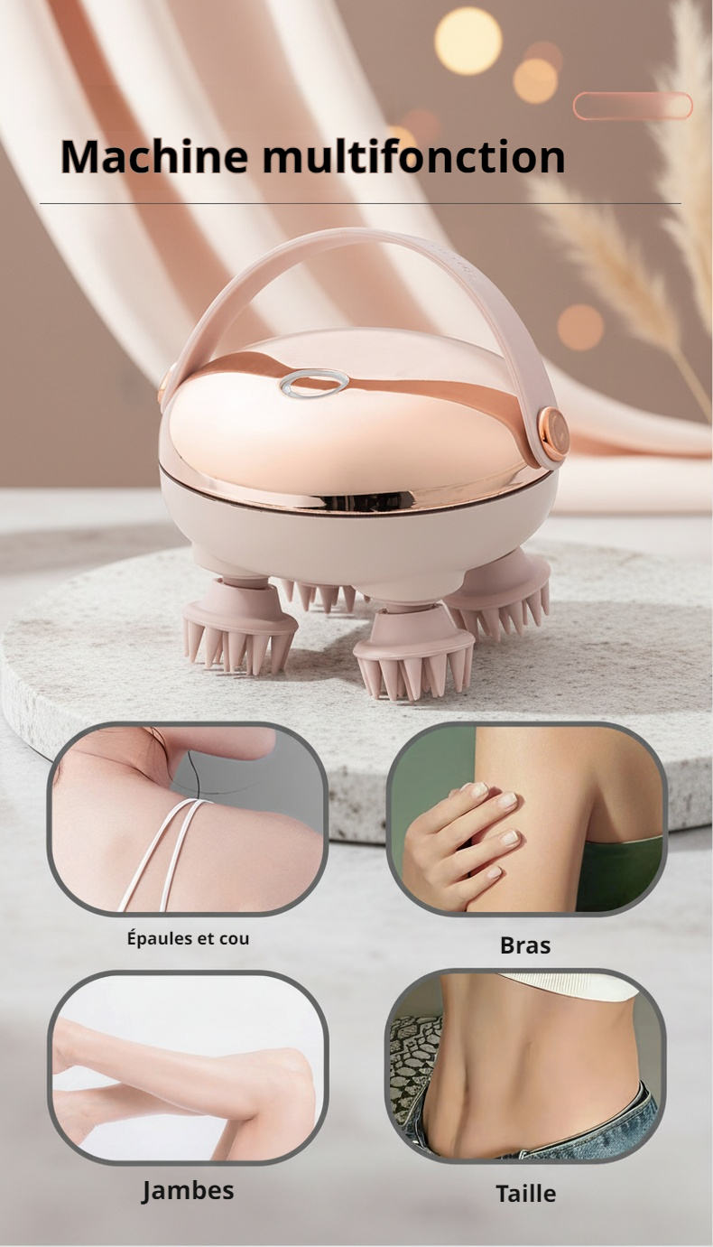 Technologie lumière rouge pour massage du cuir chevelu