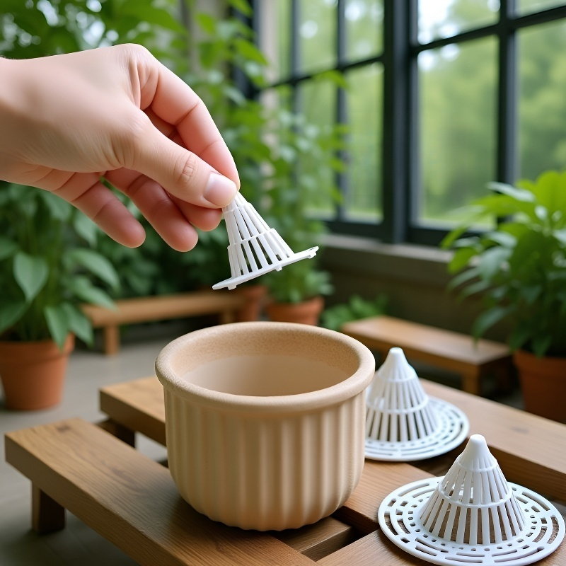 Coixinet cònic transpirable per a tests, evita la podridura de les arrels