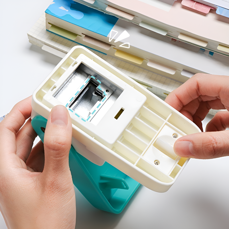 Multifunctional Manual Labeling and Punching Device