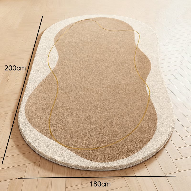 침실에 놓인 감촉 좋은 러그
