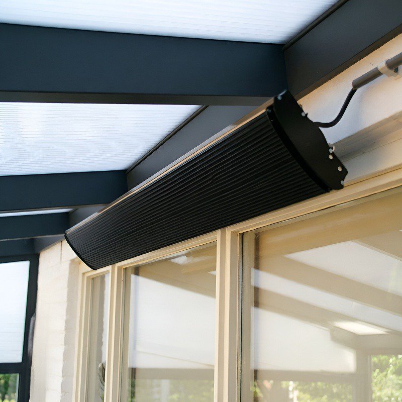 Calefactor de Panel Infrarrojo de 3200W para Montaje en Pared y Uso Exterior