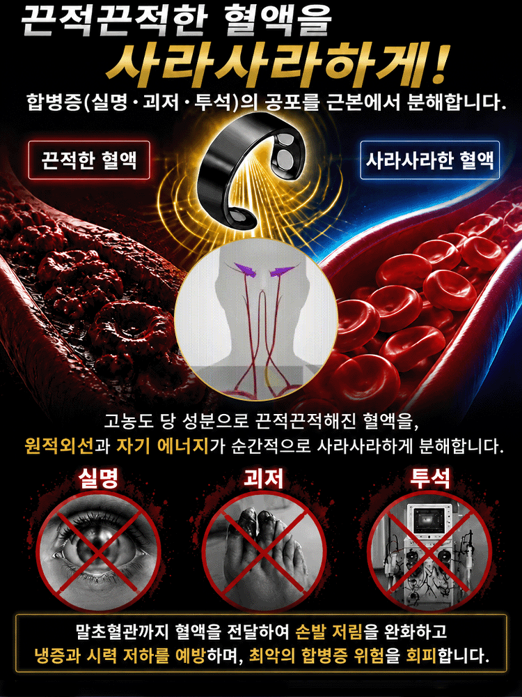 췌장 회복·자기치료 혈당강하 반지
