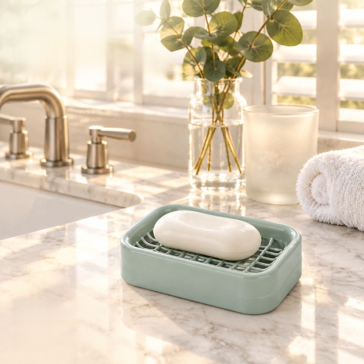Luxury double-layer premium laundry soap draining box