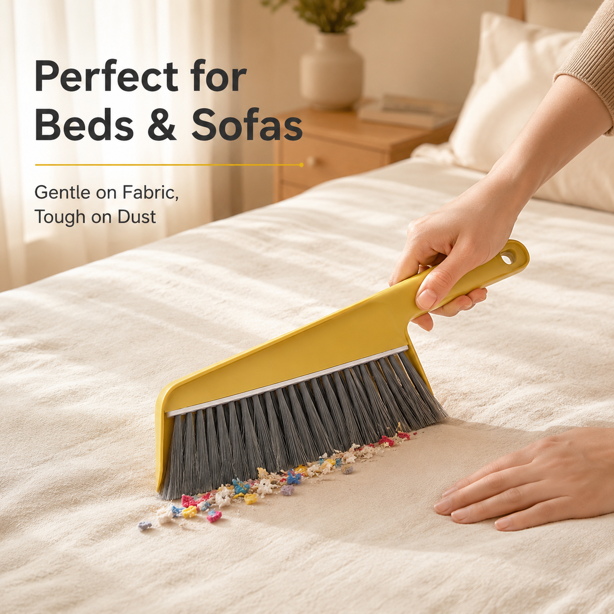 Dust Removal Brush for Bed, Sofa, and Table