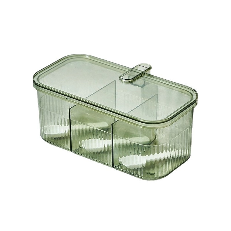 Caja de especias de cocina con compartimentos múltiples