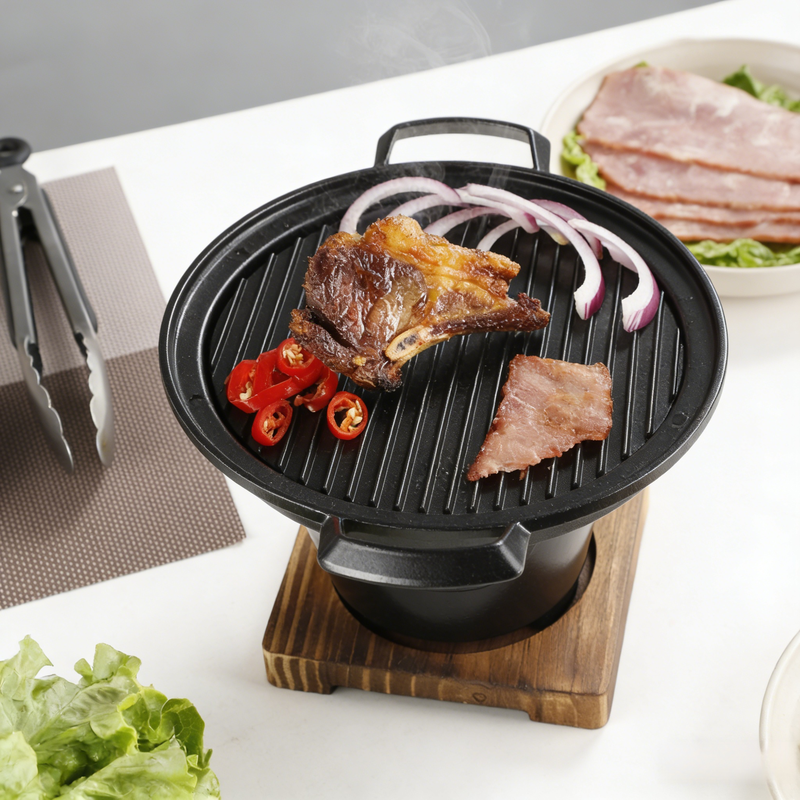 便攜式韓式一人燒烤爐戶外露營家用小型烤箱