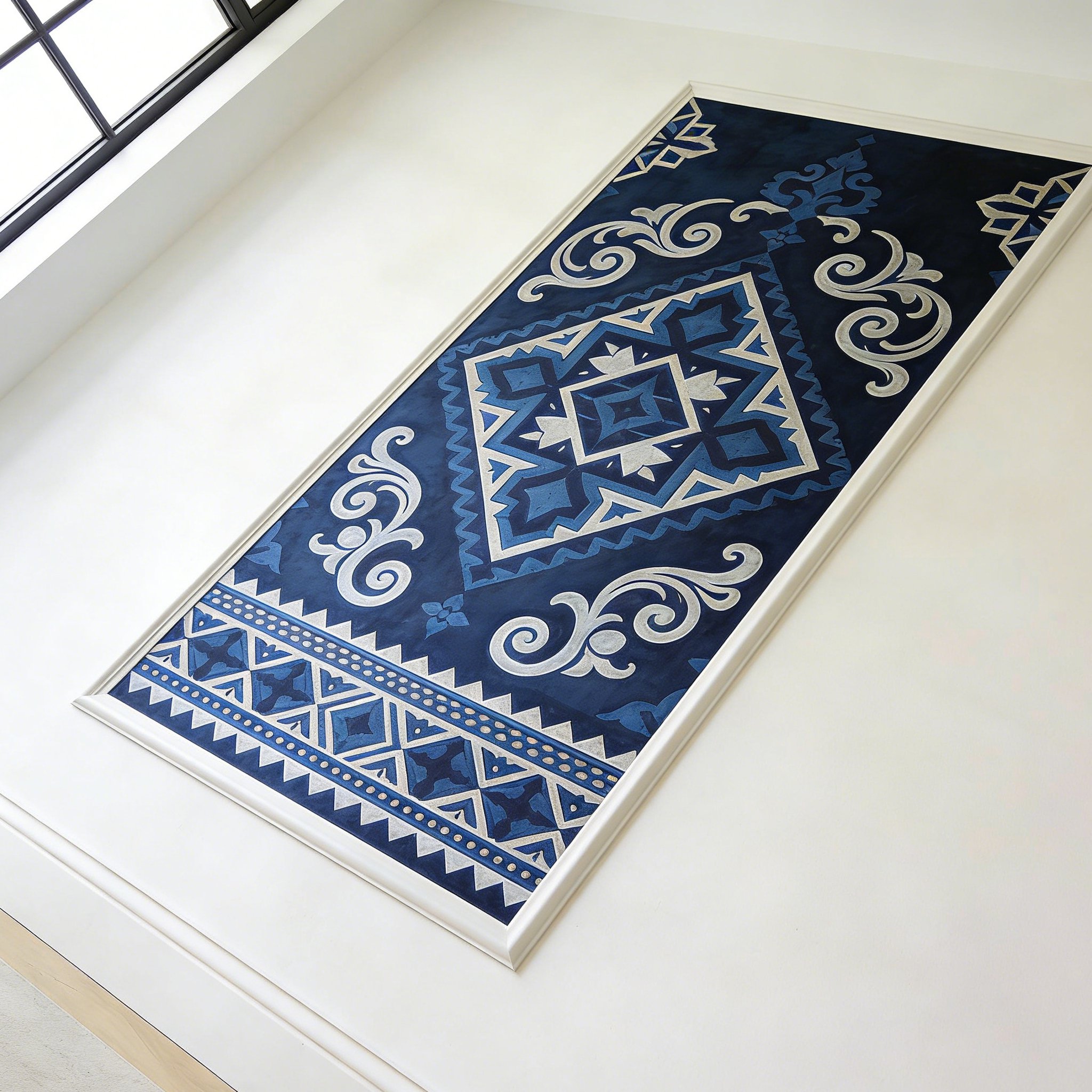 Decorațiune murală cu modele artistice moderne