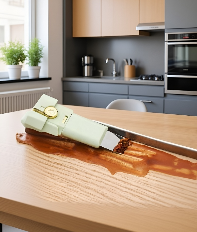 Zbliżenie na włosie szczotki czyszczącej do kuchni