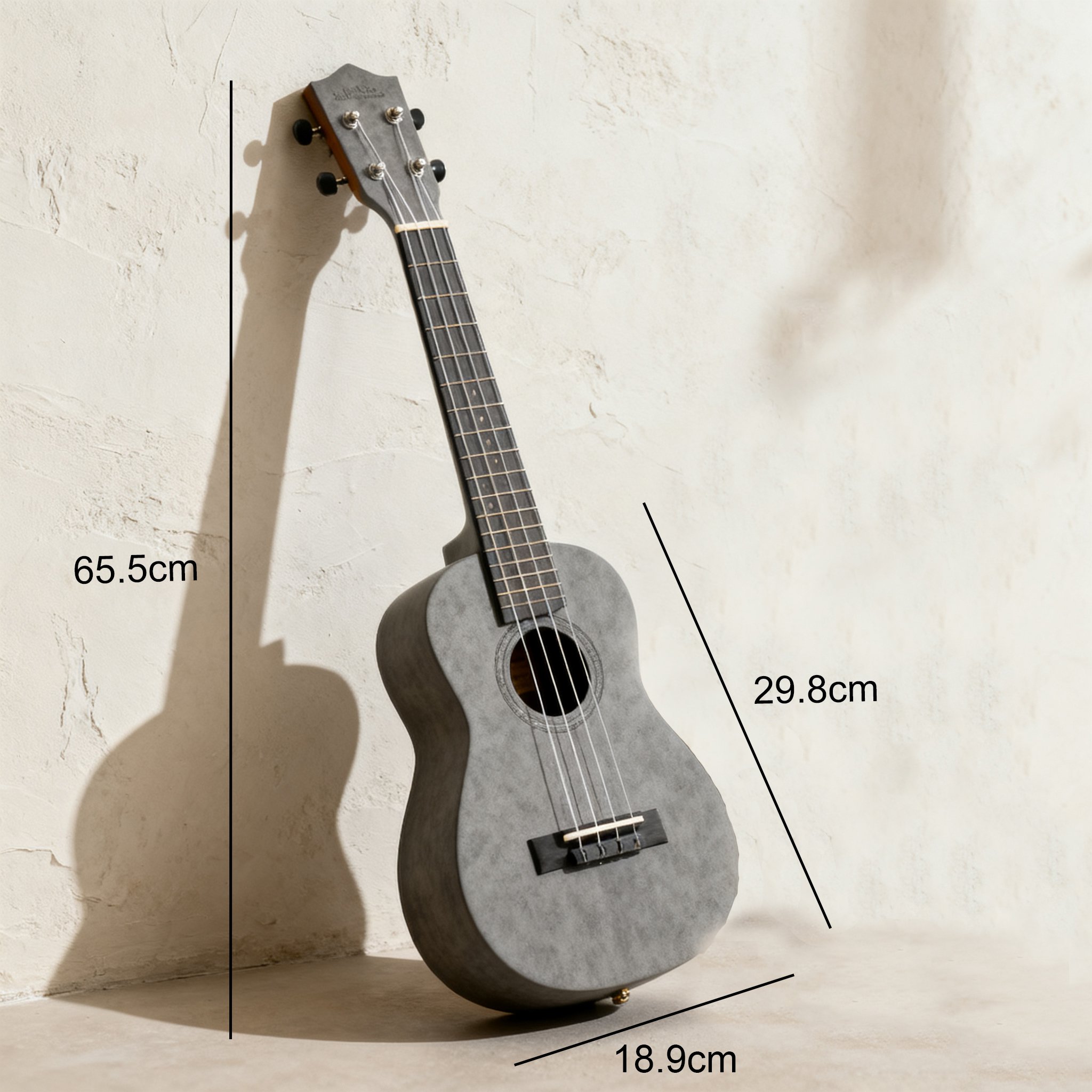 수제 우쿨렐레의 고급 원목 재질