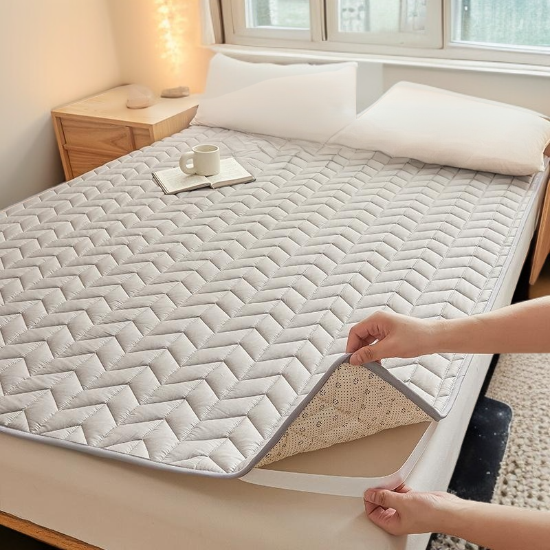 면 전체 매트리스 쿠션 가정용 침실 싱글 항균 요 미끄럼 방지 매트리스 순면 얇은 매트 접이식
