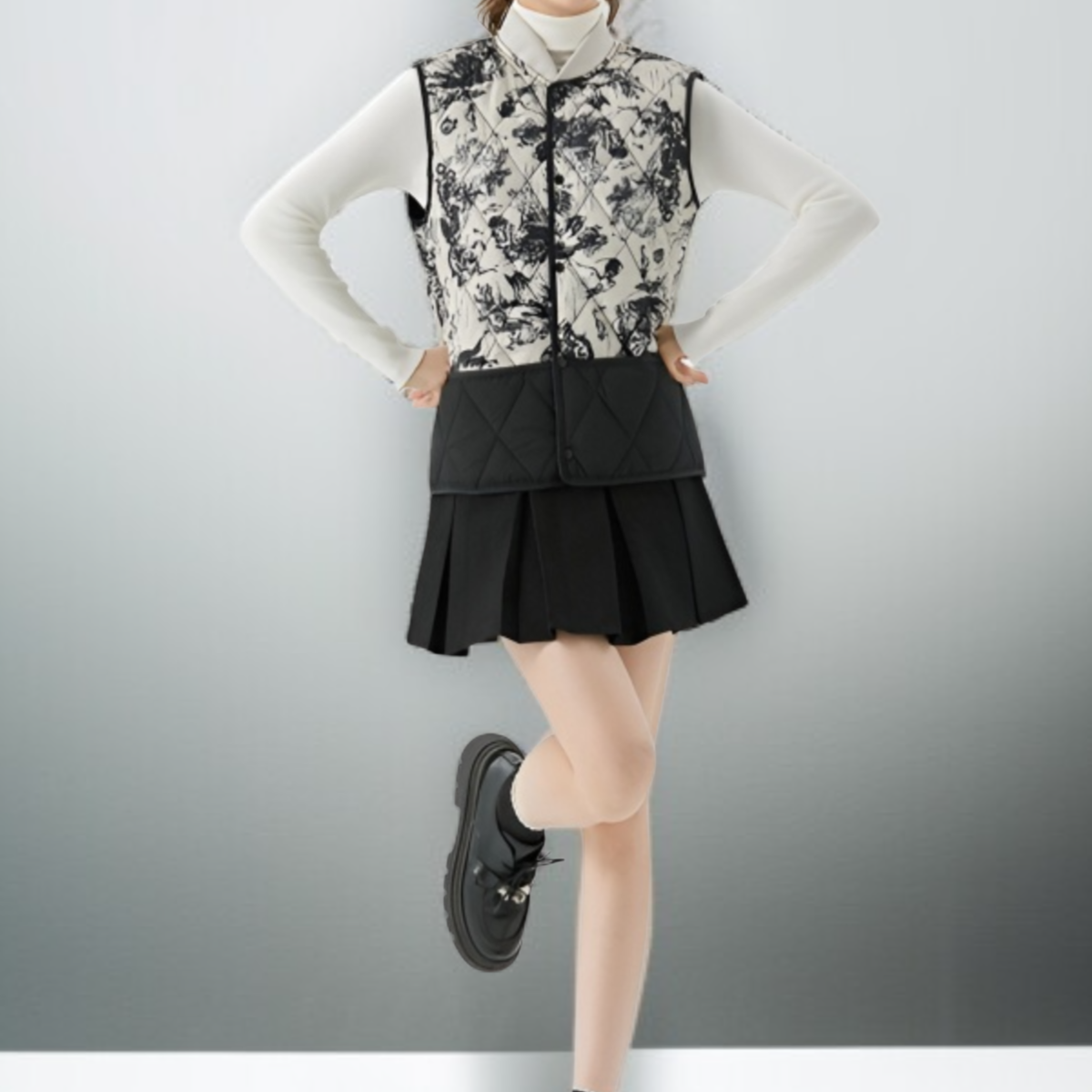 カジュアルファッションに合うレディースベスト