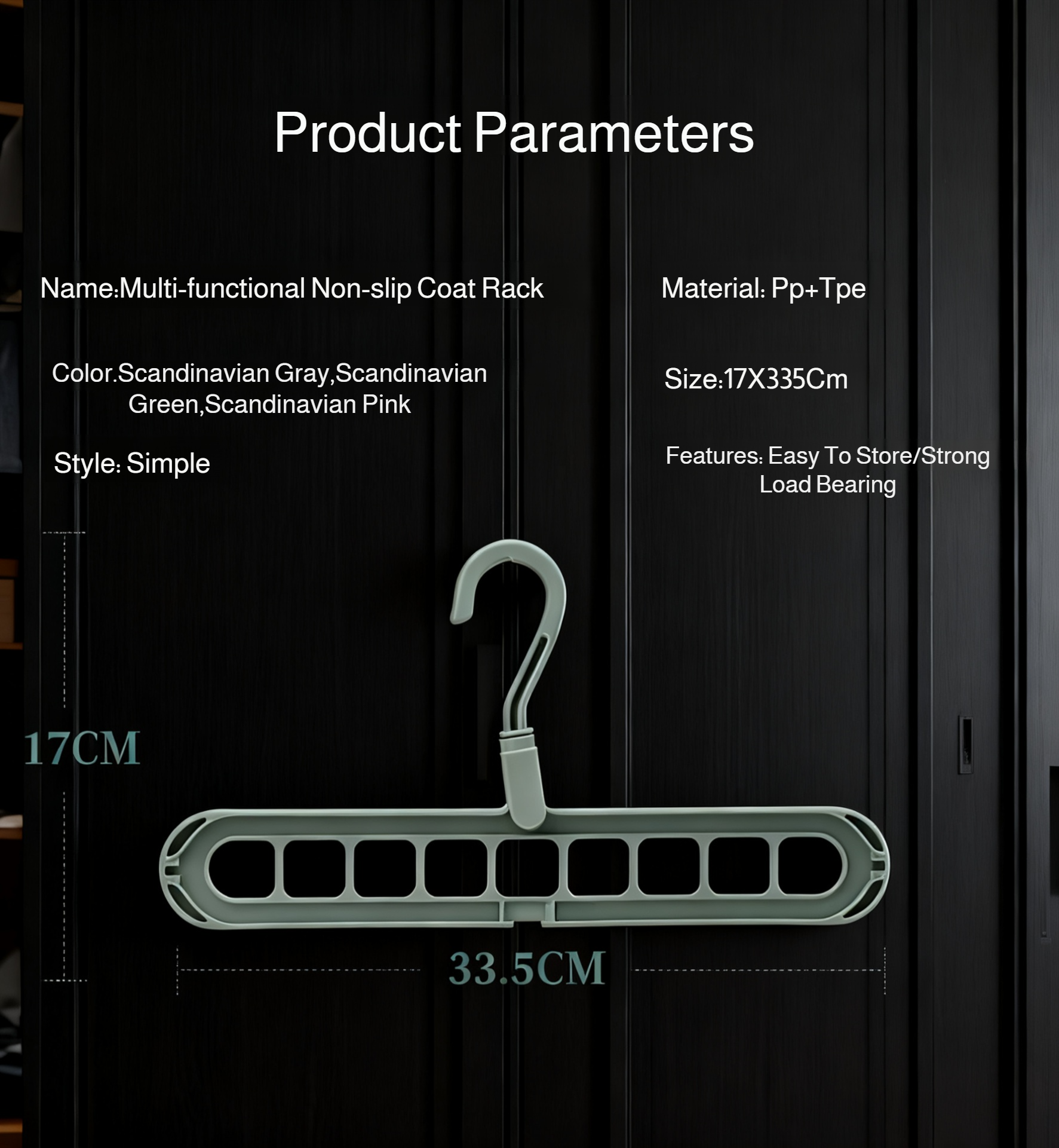 Home Organization Clothes Hanger Folding Design
