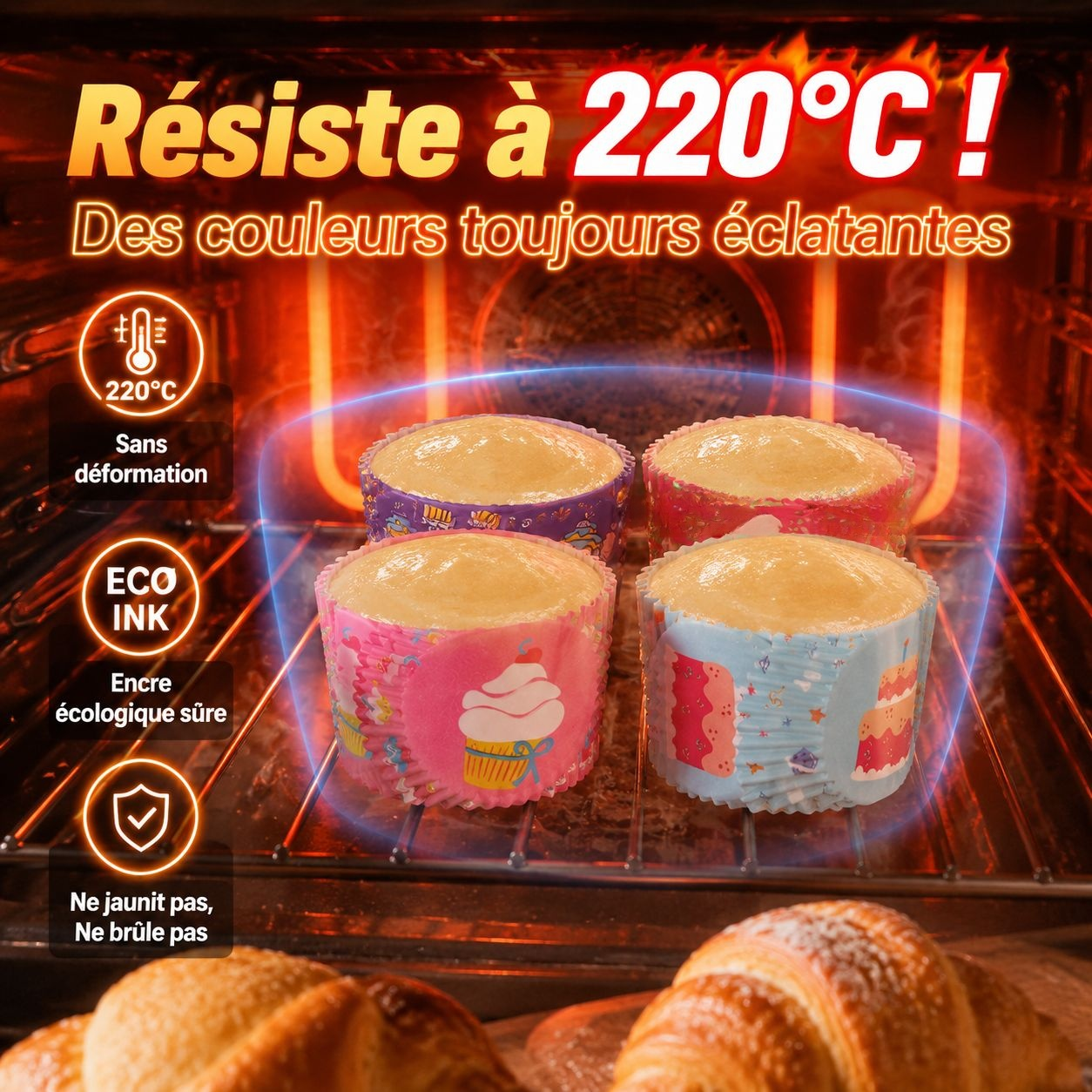 Mini moule à gâteau avec crème fouettée