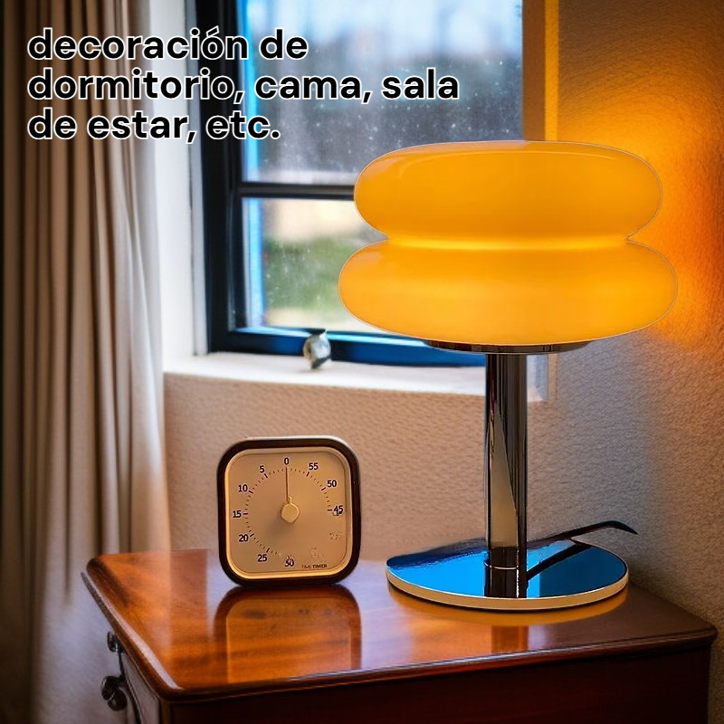  Lámpara de vidrio estilo nórdico Bauhaus para dormitorio y sala de estar 