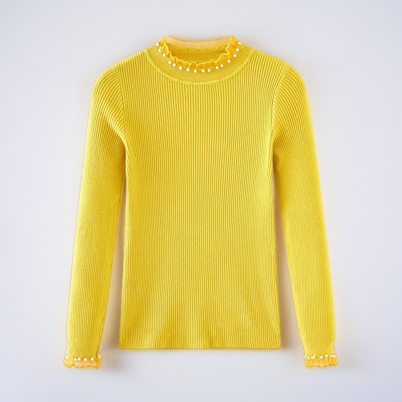 ハイネックインナーニットセーター