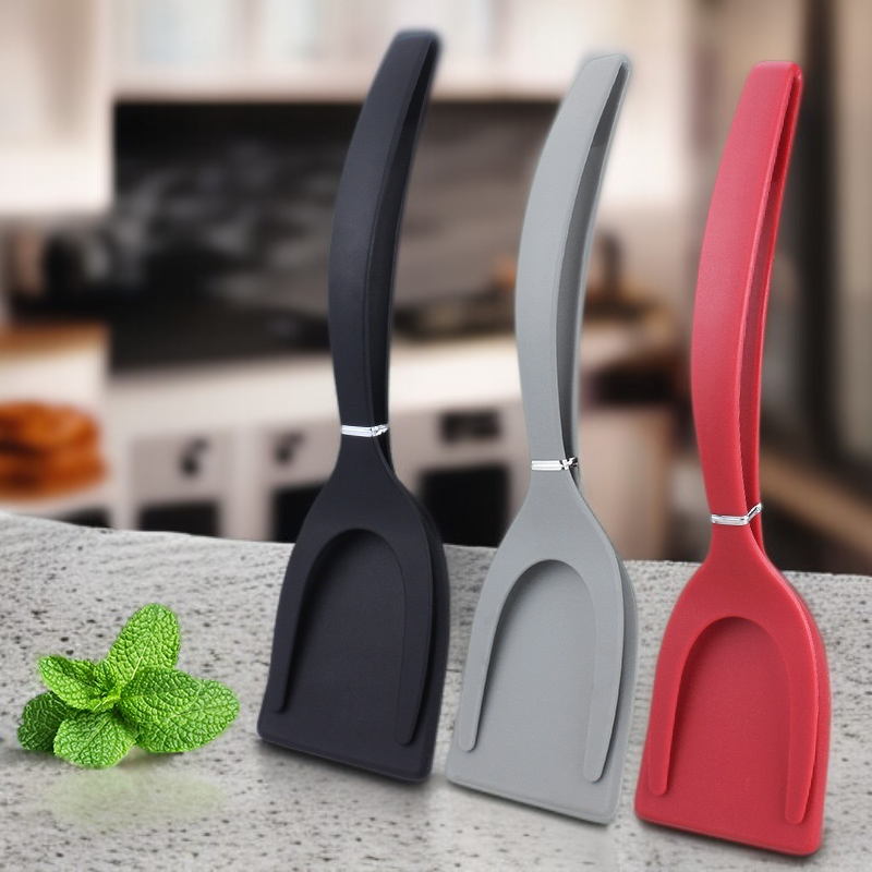 Nylon Steak-Clip gebratener Fisch Omelette-Clip 2-in-1 Lebensmittel-Clip Spatel Toastdose Clip Spate