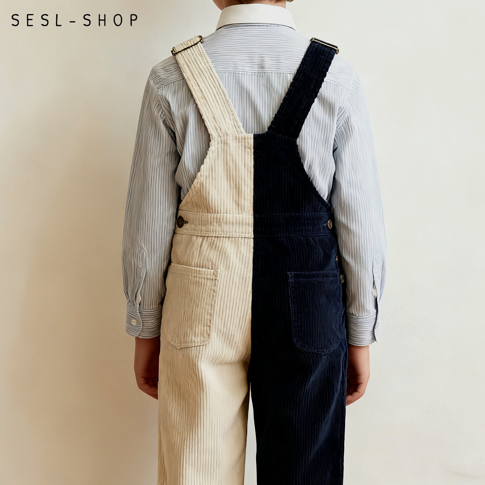 ชุดเอี๊ยมคอร์ดูรอยสไตล์เรโทร