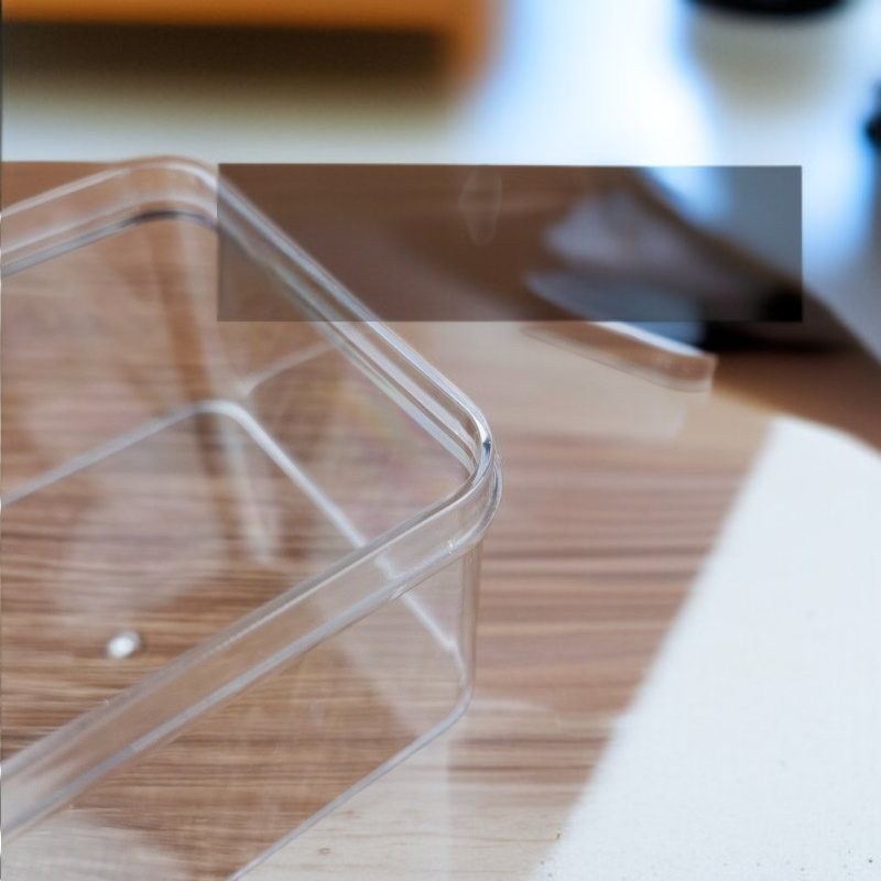 Boîte carrée transparente pour gâteaux et desserts