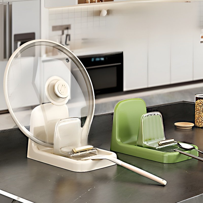 ที่วางฝาหม้อ ที่จัดระเบียบห้องครัว