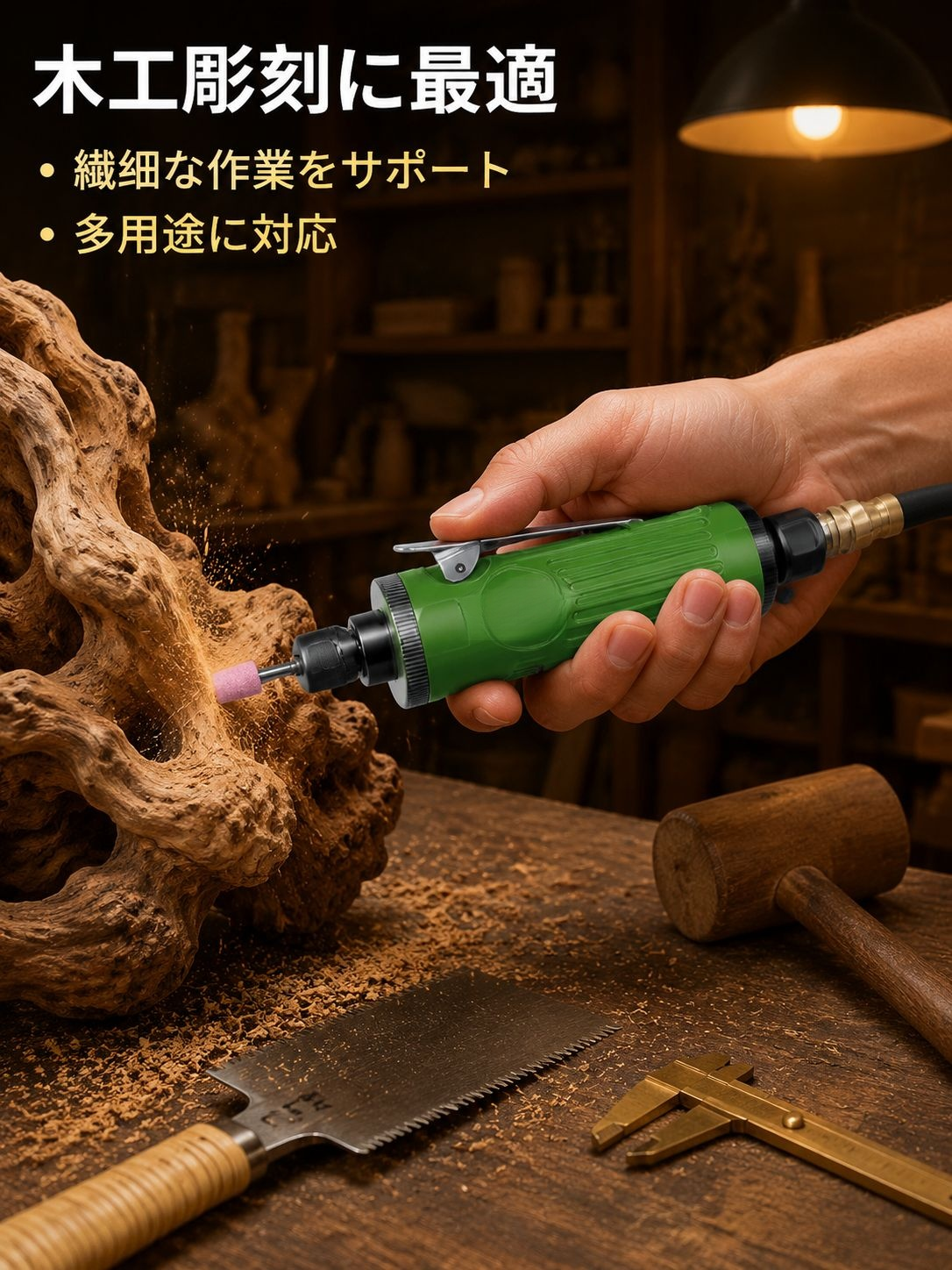 ハンドヘルド低速グラインダー