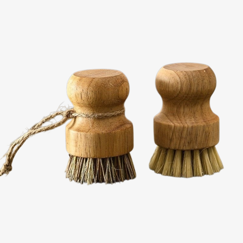 가정용 코코넛 그릇 수세미 다용도 주방 청소 도구 짧은 손잡이 천연 식물 오염 제거 브러시 설거지 브러시
