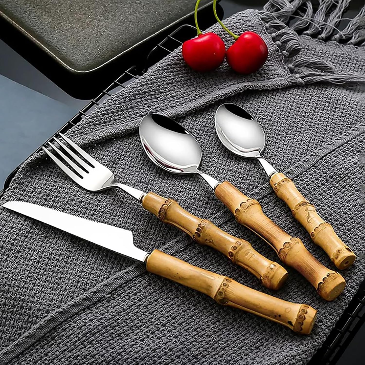 Genuine Natural Handmade Spoon and Fork Set