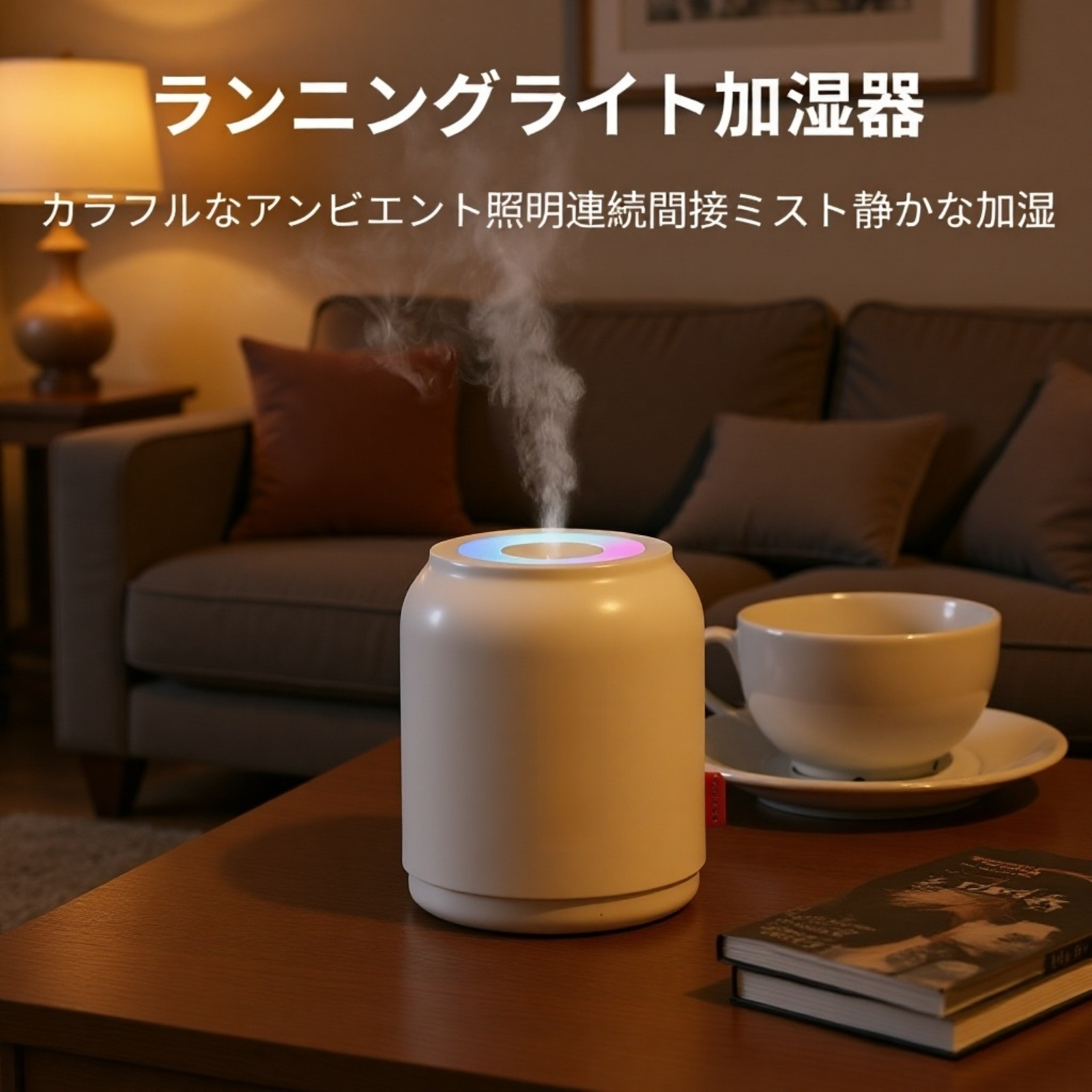 ポータブルミニ加湿器の正面画像