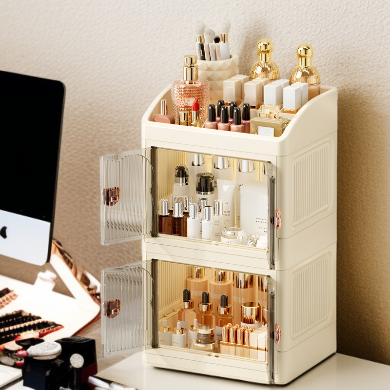Caja organizadora multifuncional de cosméticos para escritorio