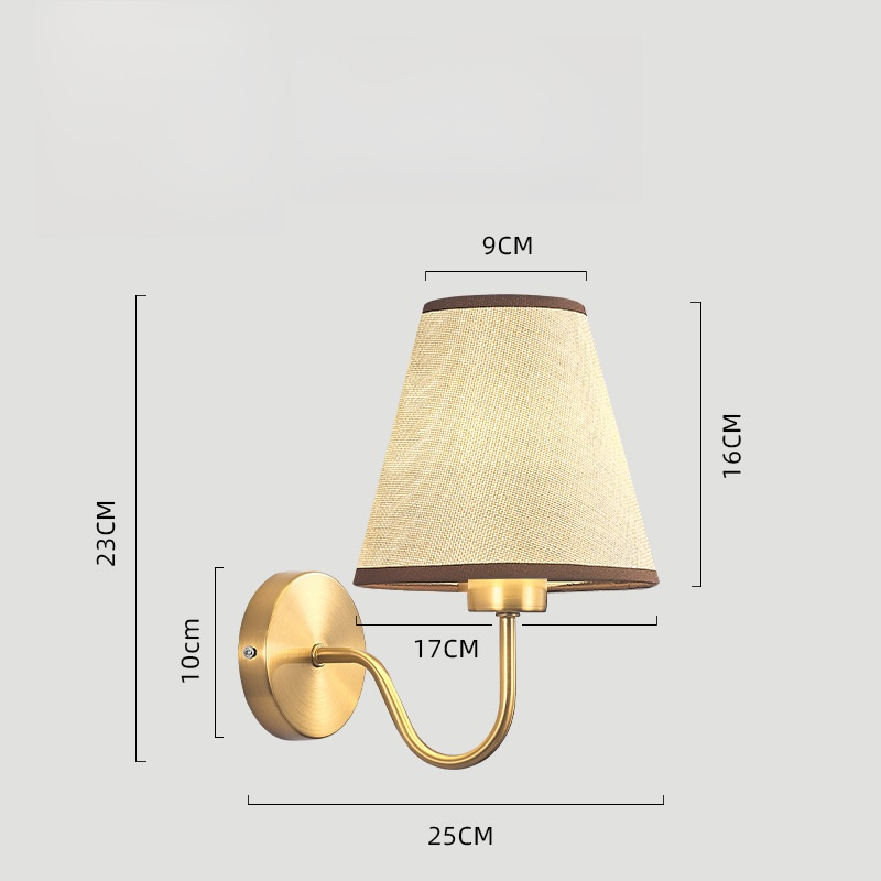Bedroom bedside wall lamp