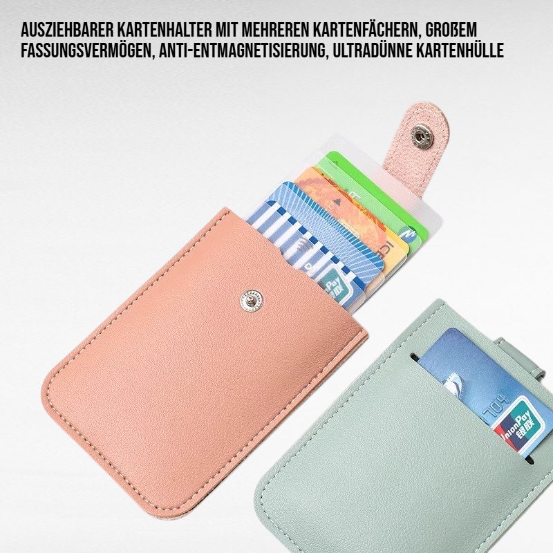 Ultradünnes Kartenetui mit mehreren Fächern, große Kapazität und Schutz vor Entmagnetisierung