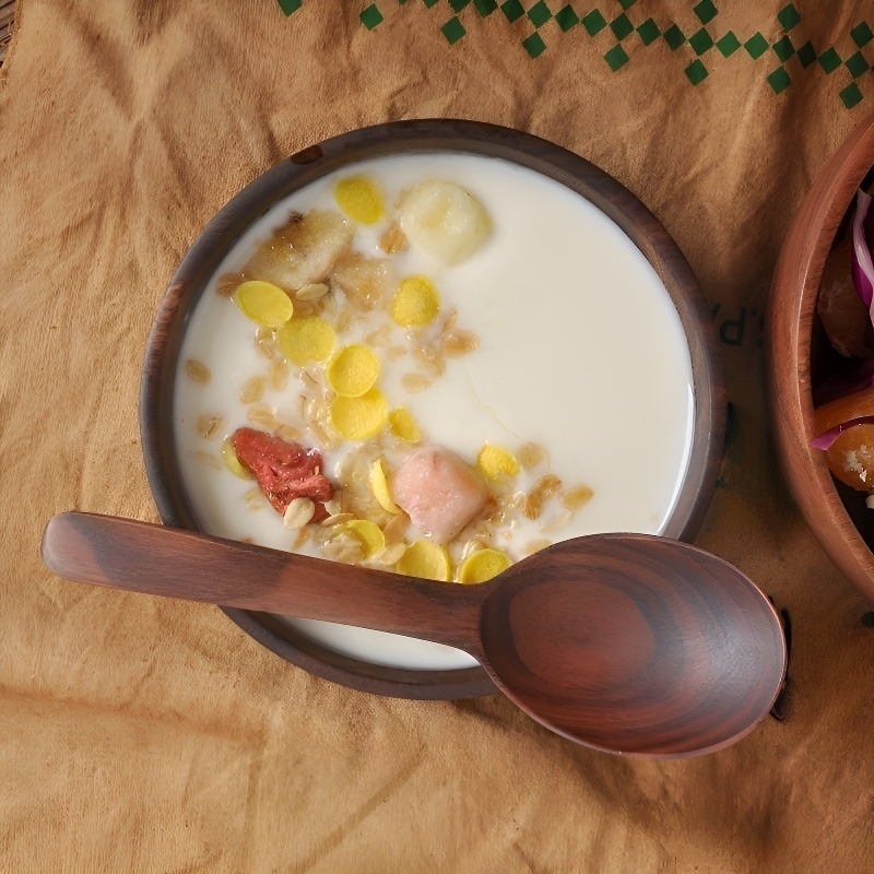 ชามไม้พอลวูดแท้ ชามสลัด ถาดผลไม้ ถาดถั่วแห้ง ธัญพืช ถาดตื้นไม้