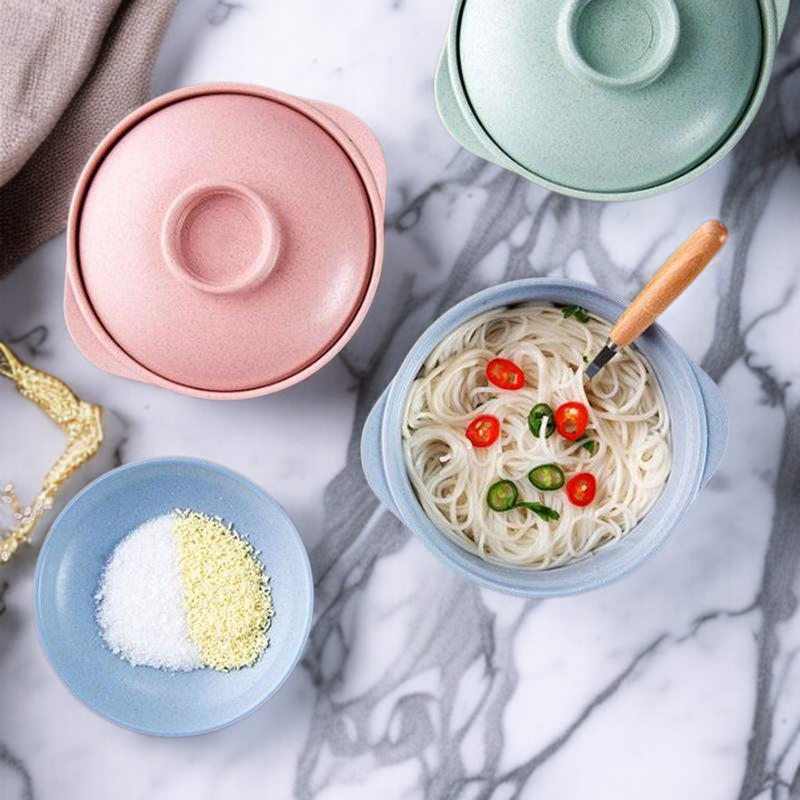 家庭用麦わらカラー土鍋ボウル