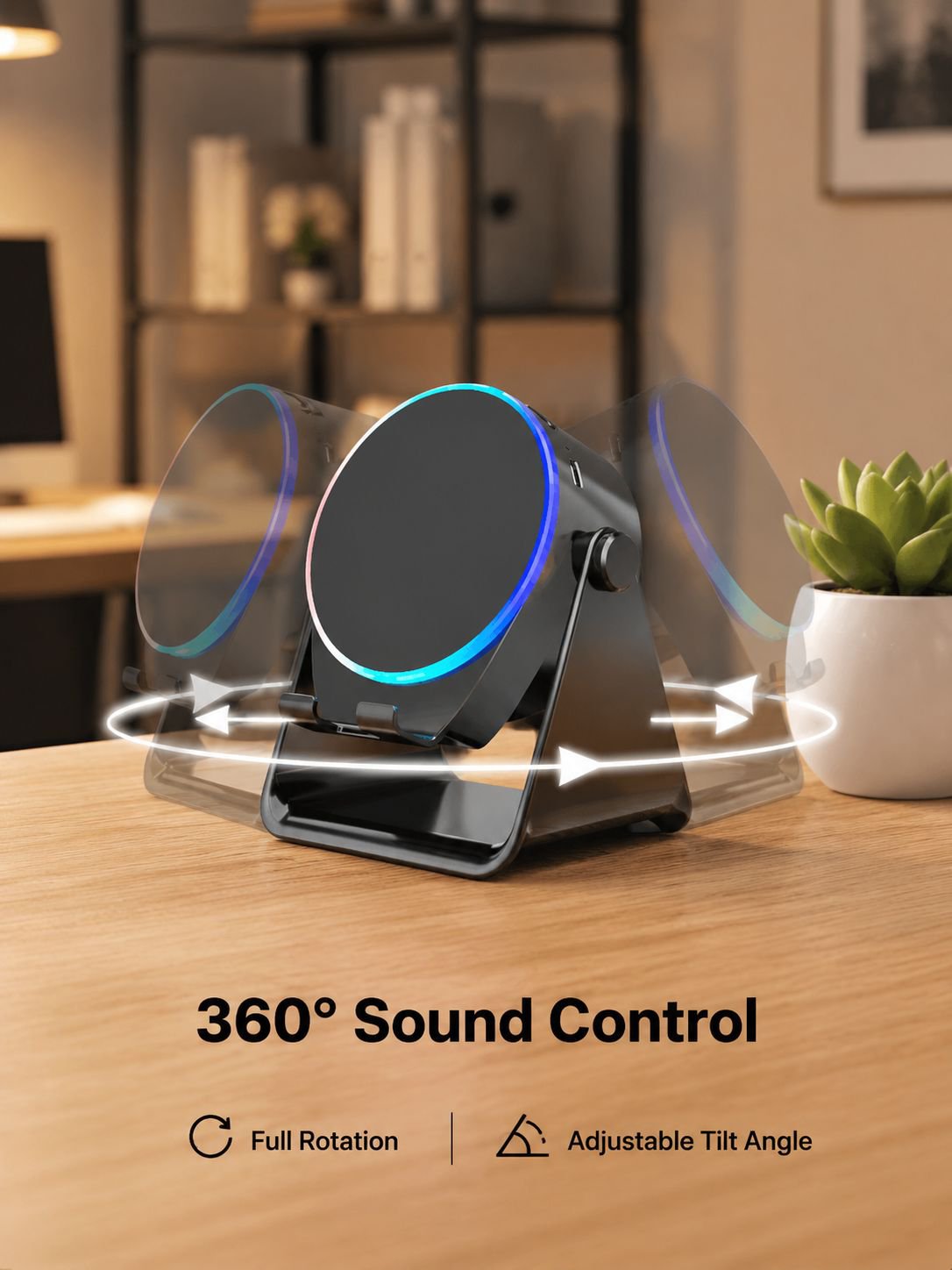 Magnetic Instant-Connect Bluetooth Speaker Stand